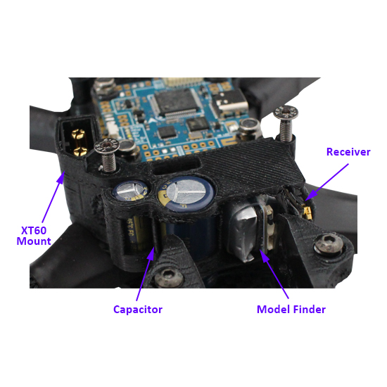 Fx/FxL XT60 Plug Mount & Device Cabin 3D TPU